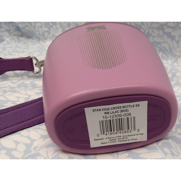 NEW Stanley 23oz Cross Bottle Lilac, Stainless Steel Water Bottle with Strap - Picture 3 of 7